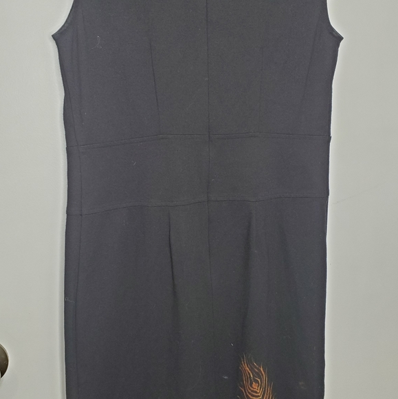 Hand painted feather mini dress - Picture 2 of 5